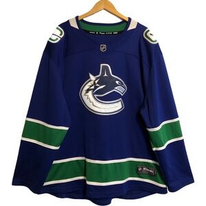 Vancouver Canucks Men's Fanatics Blue Breakaway NHL Hockey Jersey 3XL
